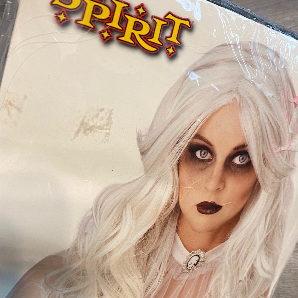 EUC SPIRIT HALLOWEEN Supernatural gray white Wig Costume Cosplay - Picture 4 of 4